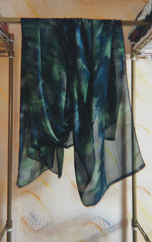 Watercolor silk print