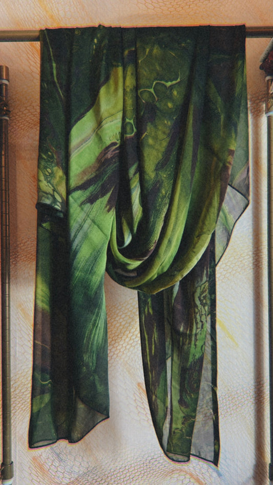 Watercolor silk print