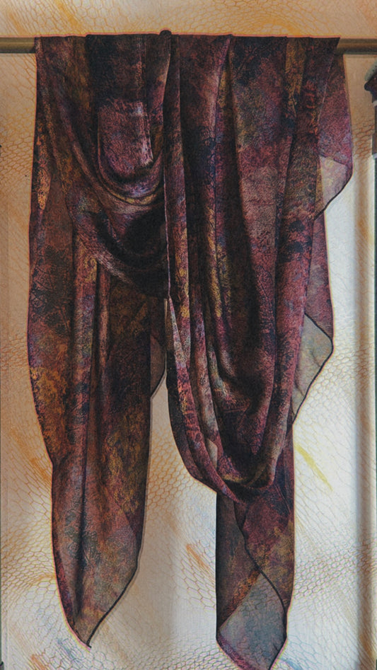 Watercolor silk print