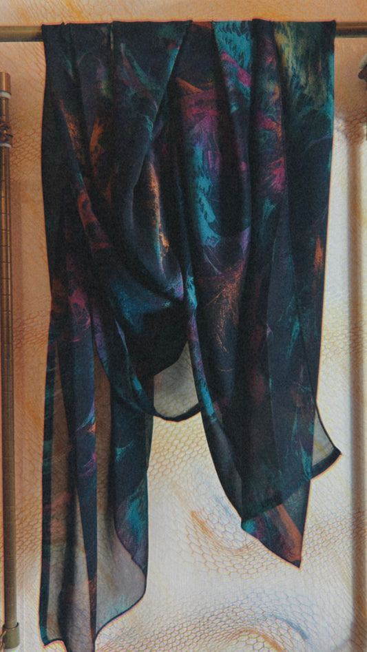 Watercolor silk print