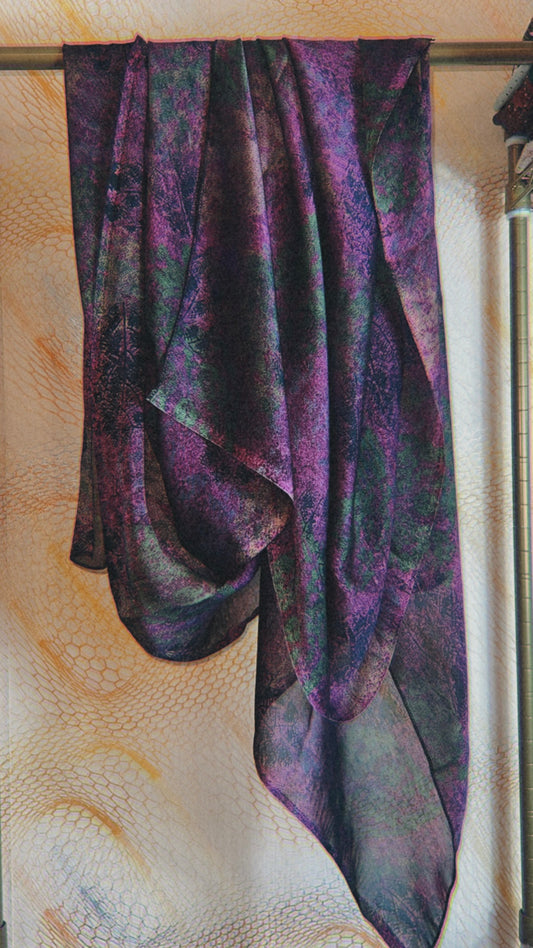 Watercolor silk print