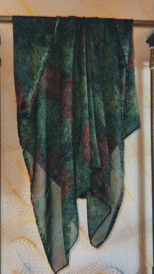 Watercolor silk print