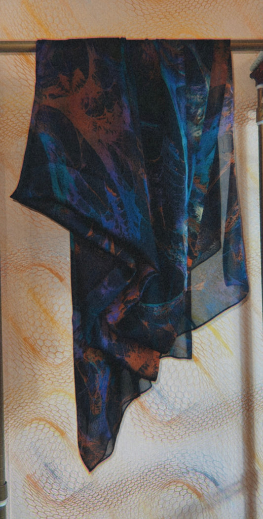 Watercolor silk print